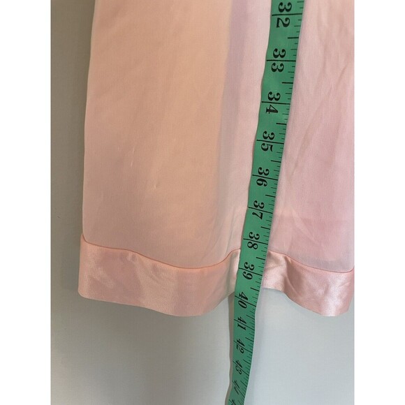 Vintage Vanity Fair Nightgown Womens Medium Baby Pink Long Sleeveless Grannycore - Picture 4 of 5